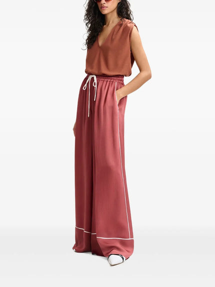 Essentiel Antwerp Hontgomery Wide Leg Pants - Terracotta