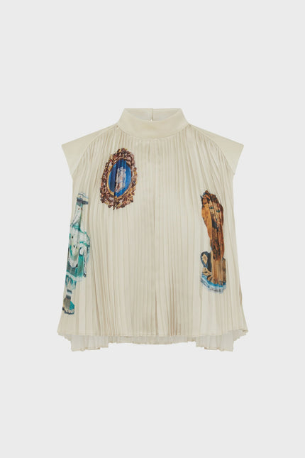ALÉMAIS Orazio Pleated Top