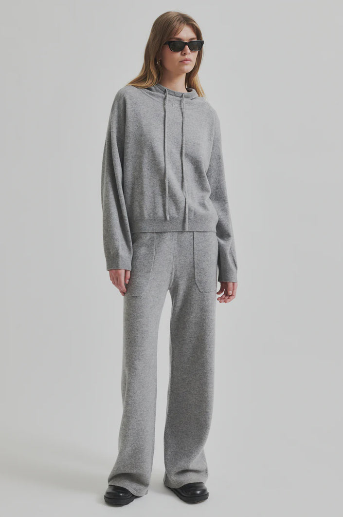 Second Female Lounge Knit Pant - Grey Melange