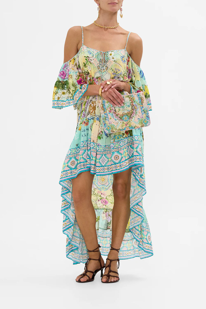 Camilla Just Coasting Small Canvas Clutch