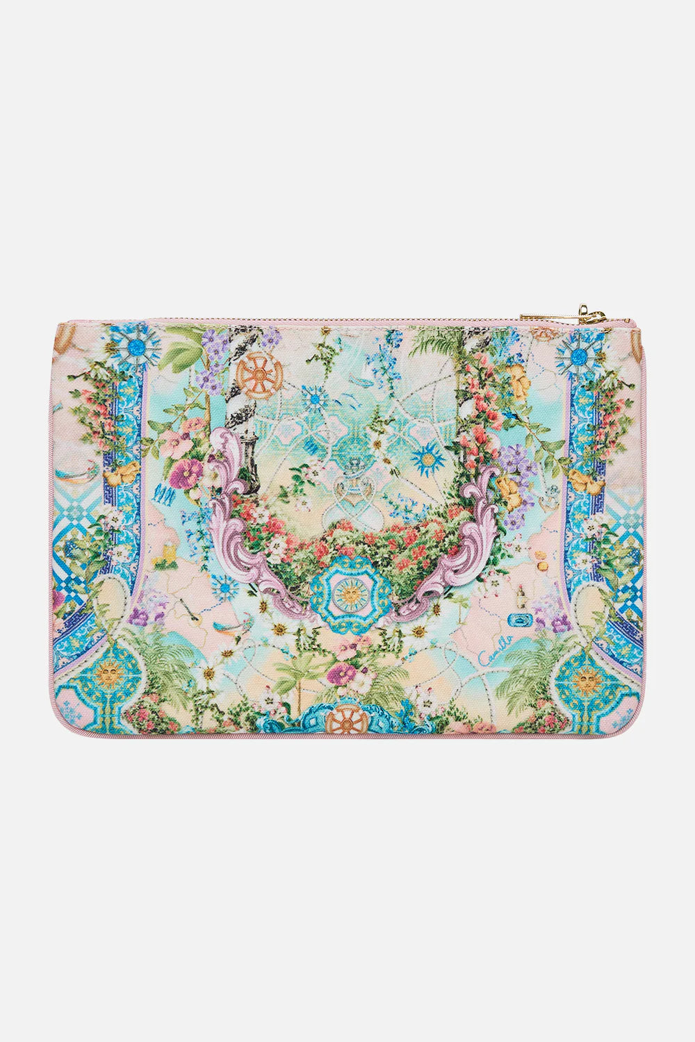 Camilla Just Coasting Small Canvas Clutch
