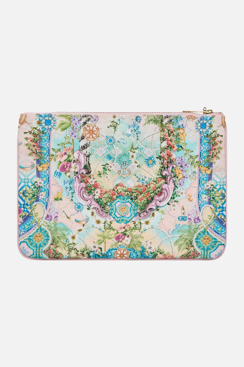 Camilla Just Coasting Small Canvas Clutch