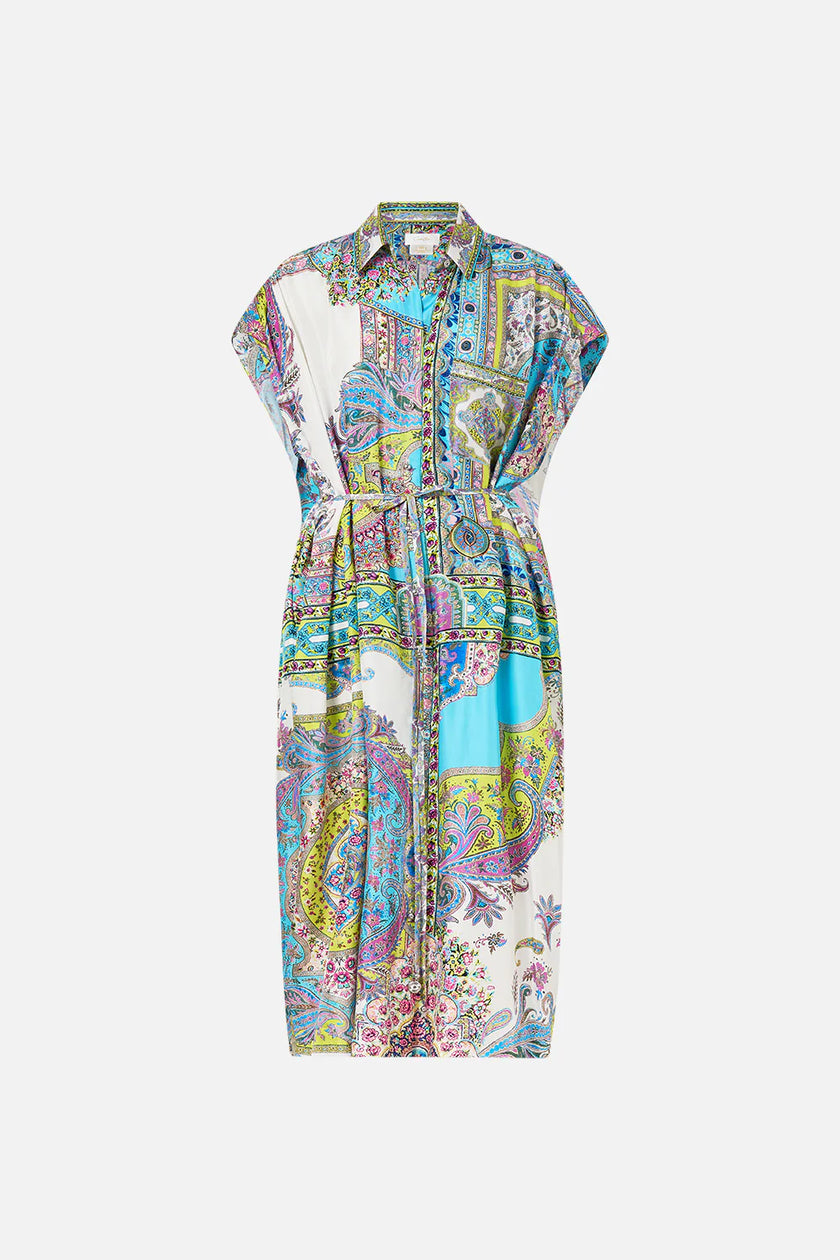 Camilla Magic Carpet Ride  Sleeveless Shirtdress