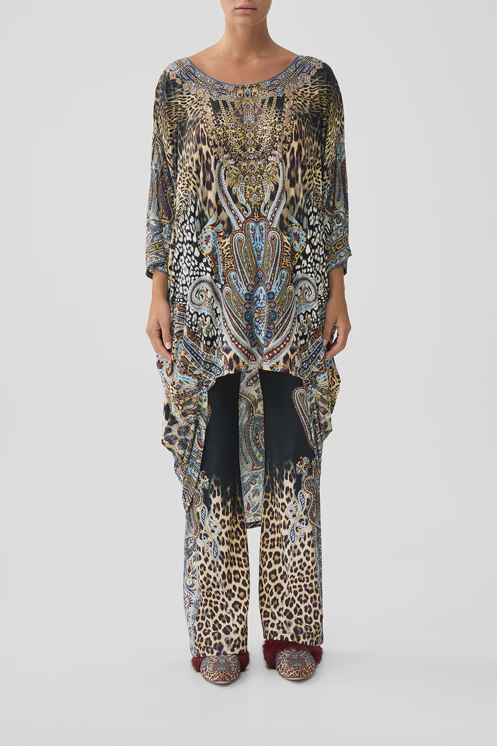 Camilla Istanbul Animalia Jersey Scoop Back Hem Dress