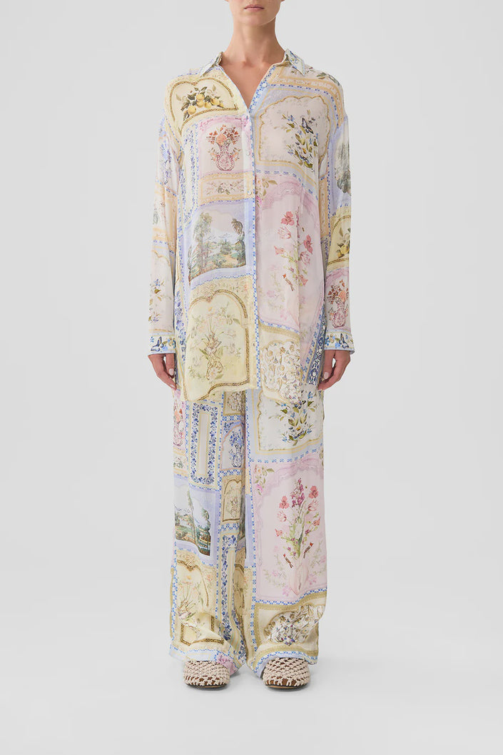 Camilla Botanical Ballads Shirt Tunic with Side Buttons