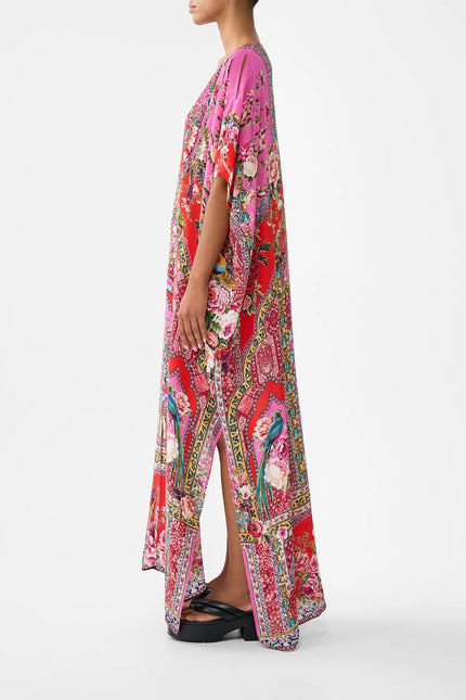 Camilla Heirloom Empire  Slim Fit Kaftan with Split