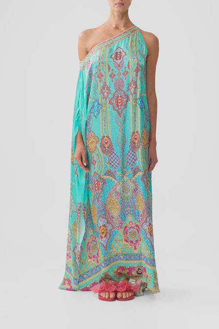 Camilla The Concubines Corridor One Shoulder Kaftan with Neckband