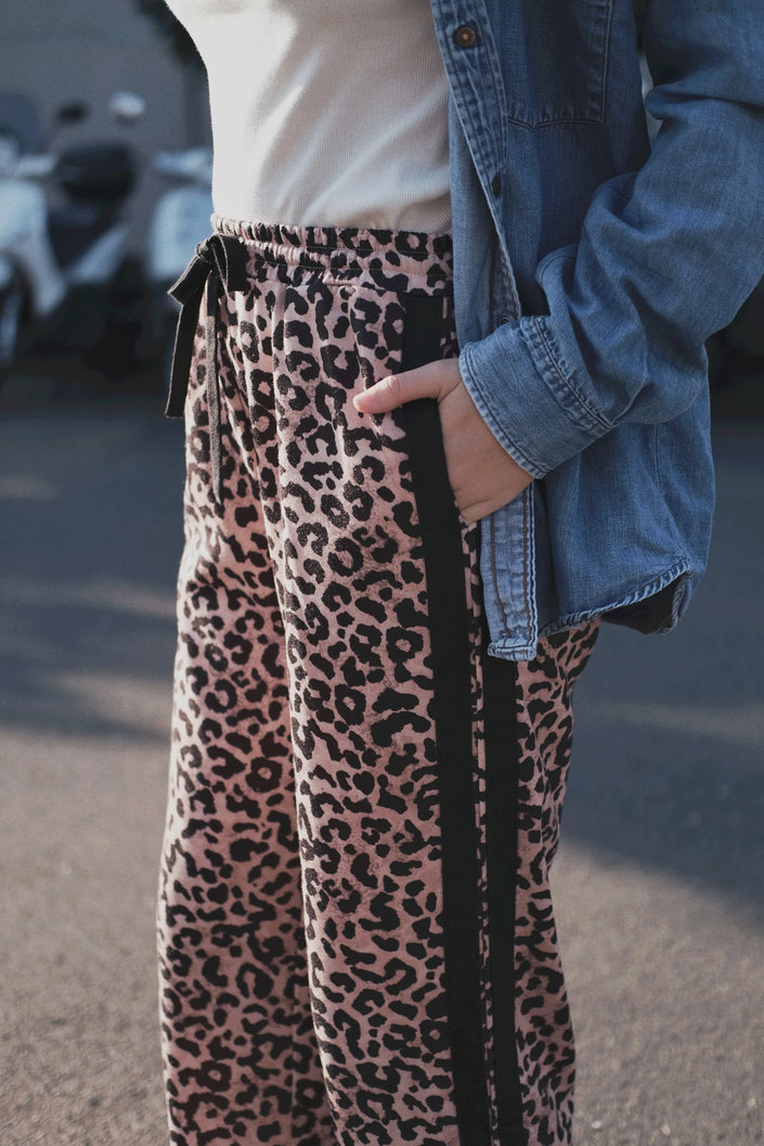 cartel & willow Adeline Pant - Neutral Leopard