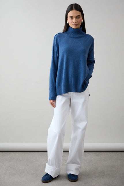 Mia Fratino Gigi Step Rollneck - Denim