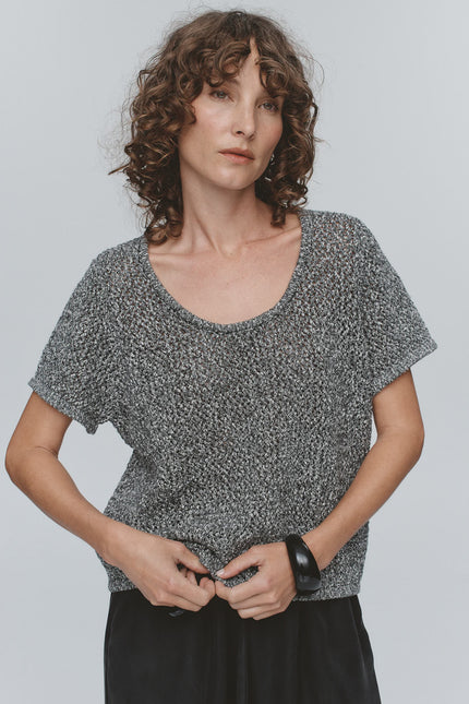 Marle Rumi Top - Ivory Melange