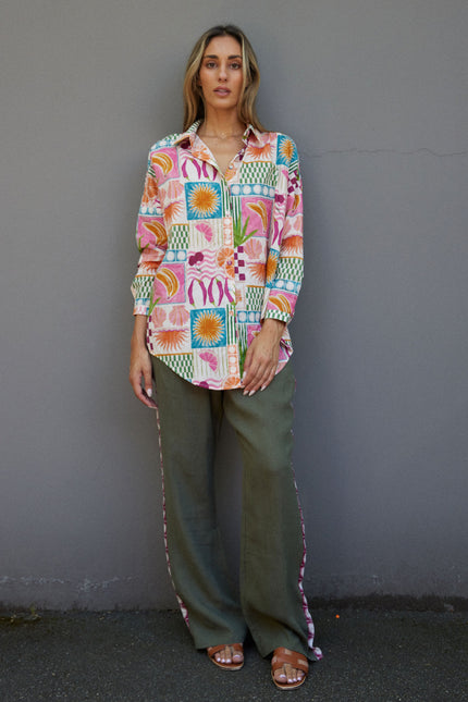 RALF Studios Baggy Shirt - Pink Fiesta