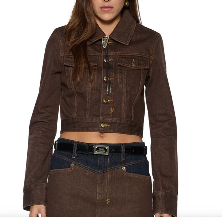 Ksubi slim trucker saddle brown