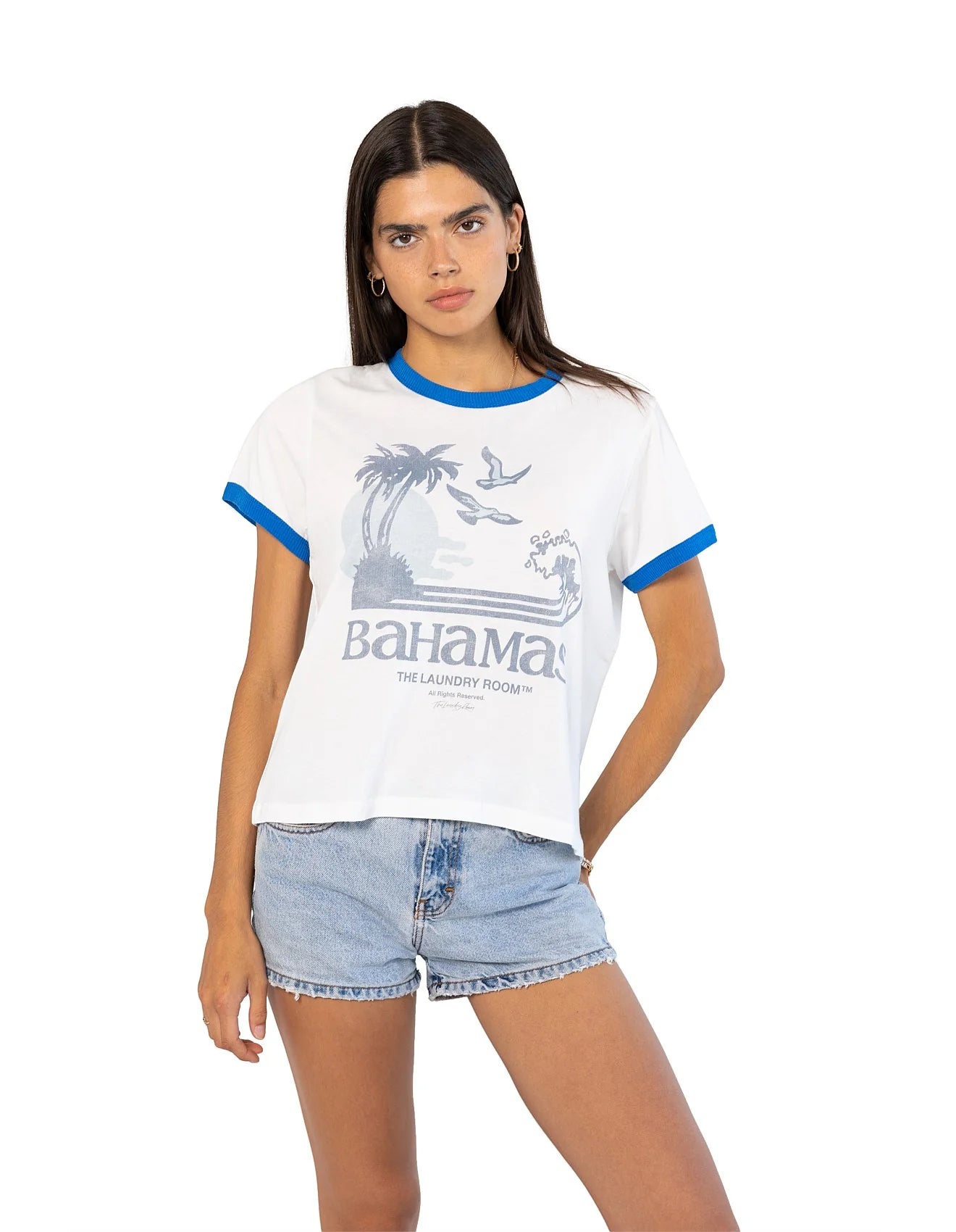 The Laundry Room Bahamas Sunset - White/Blue