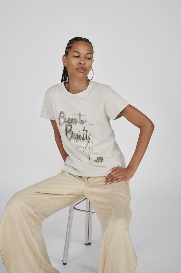 Rabens Saloner Ambla Tee - Beauty Dirty Chalk