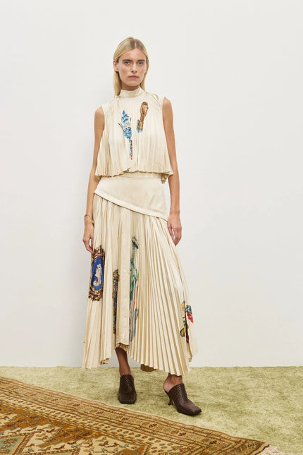 ALÉMAIS Orazio Pleated Skirt