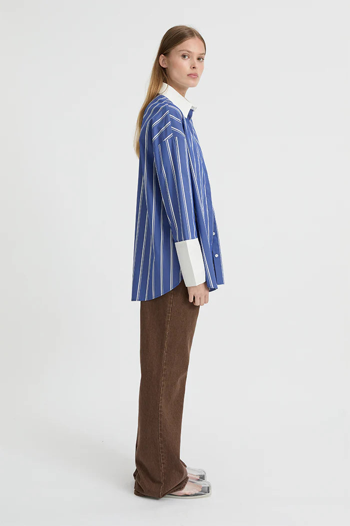 Blanca Opal Shirt - Blue/White