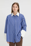 Blanca Opal Shirt - Blue/White