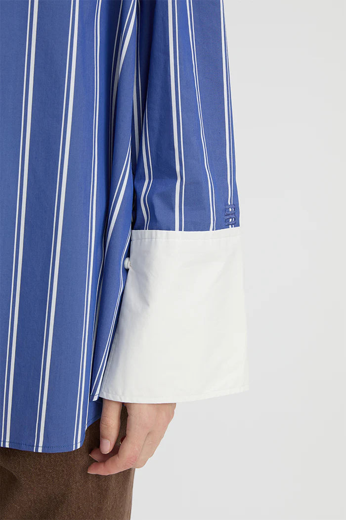 Blanca Opal Shirt - Blue/White