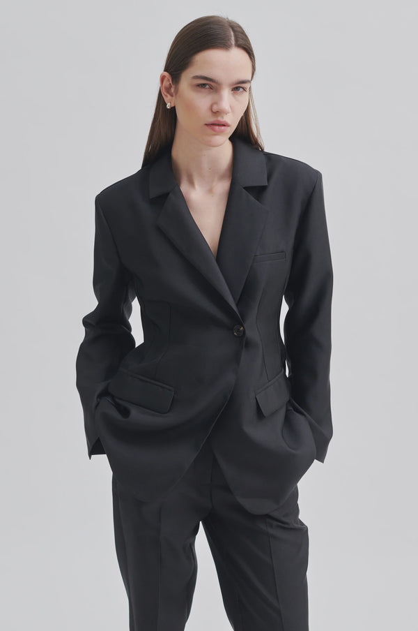 Second Female Elegance Suit Blazer - Black