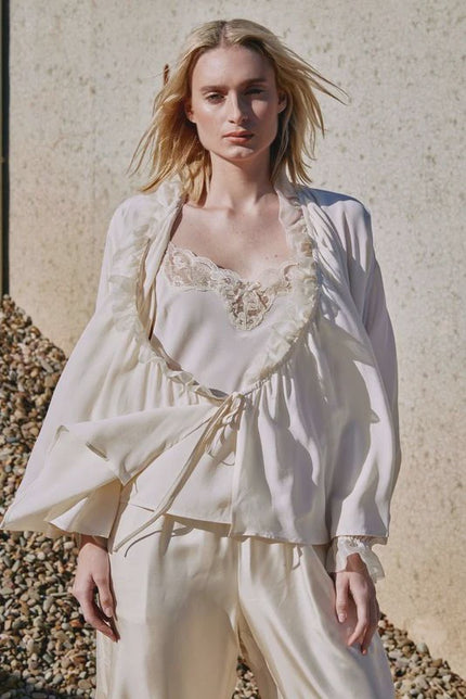 M.A. Dainty Tambourine Cami - White