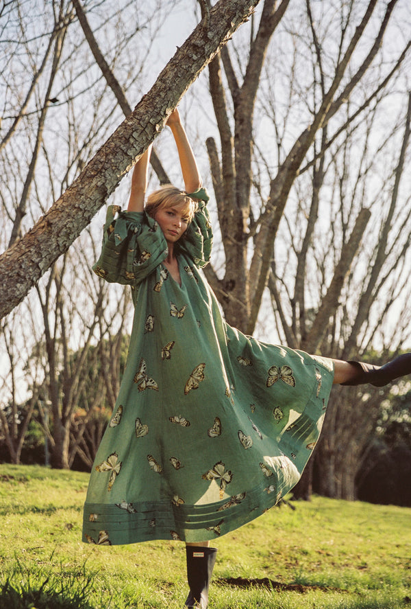 Odet Papillon Gown - Sage