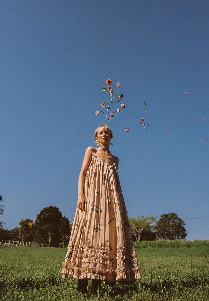 Odet Papillon Sundress - Hazelnut