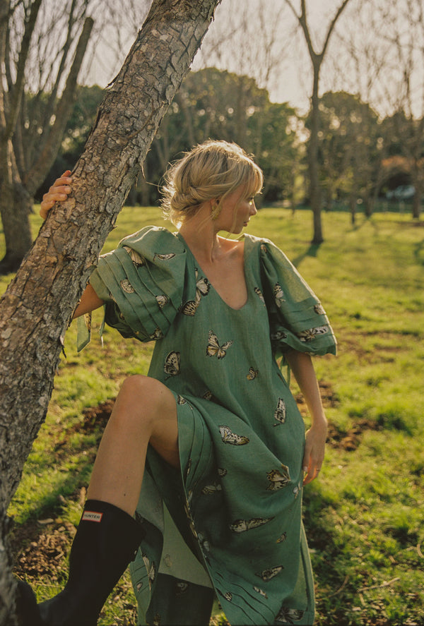 Odet Papillon Gown - Sage