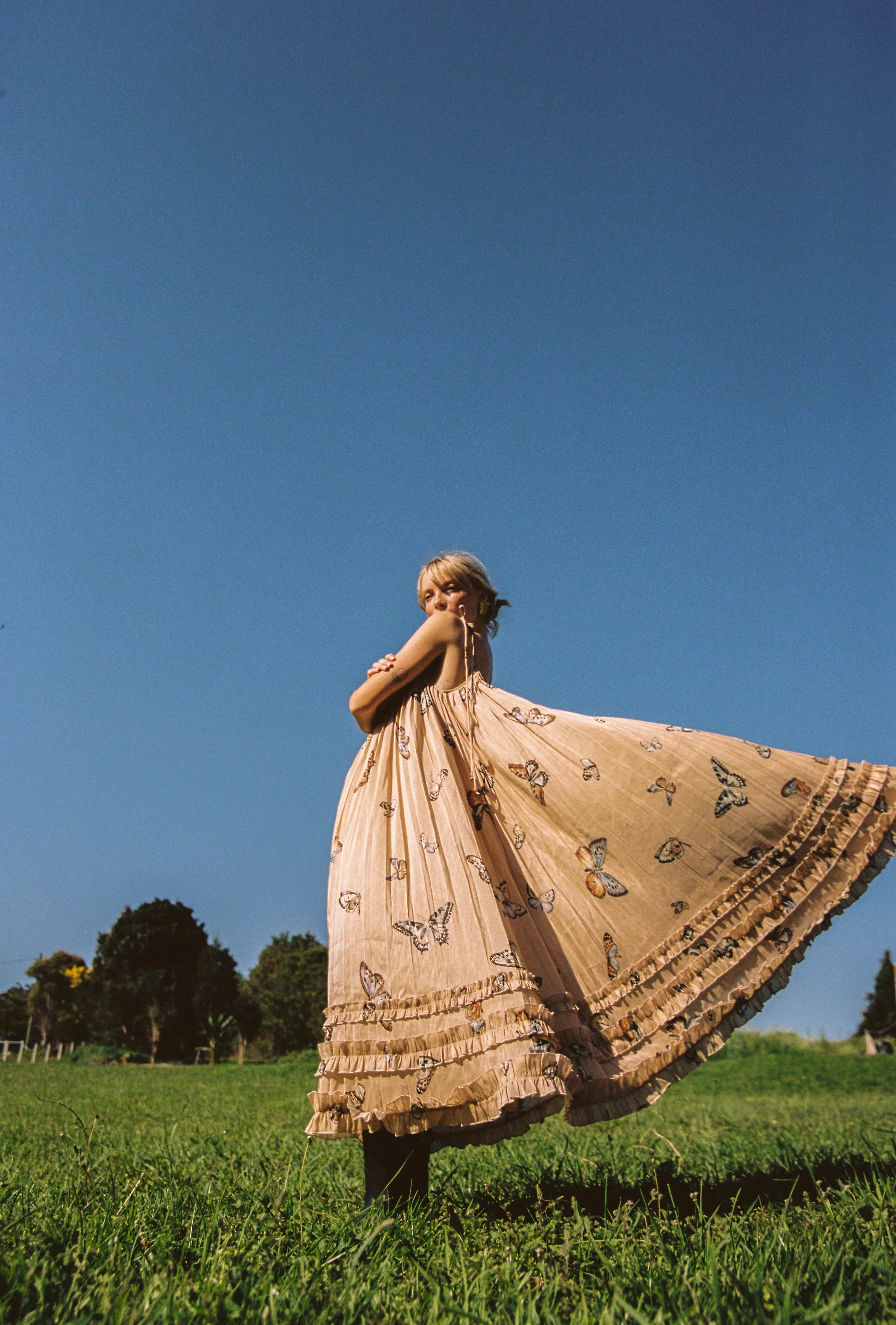 Odet Papillon Sundress - Hazelnut