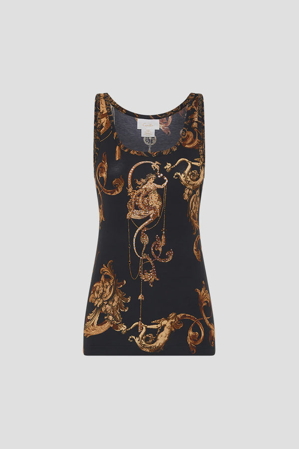Camilla Era of Empires Jersey Scoop Neck Tank Top
