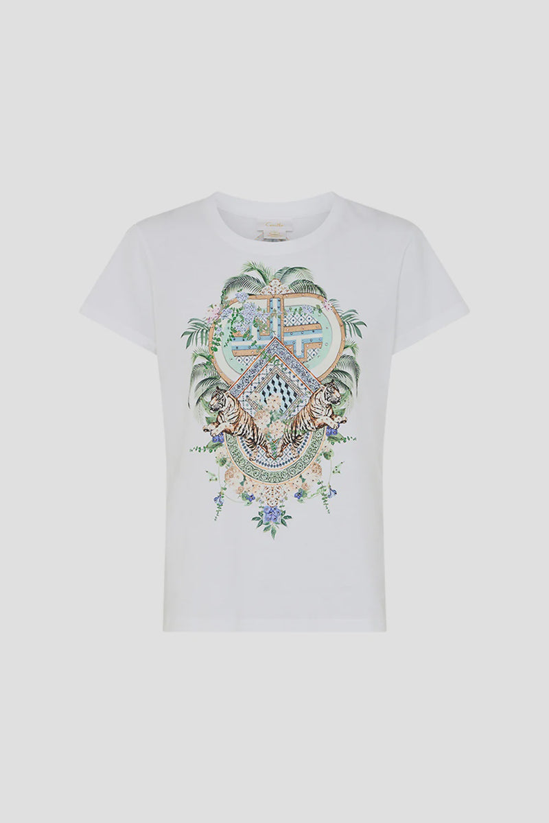 Camilla Jardim Party Slim Fit Round Neck T-Shirt