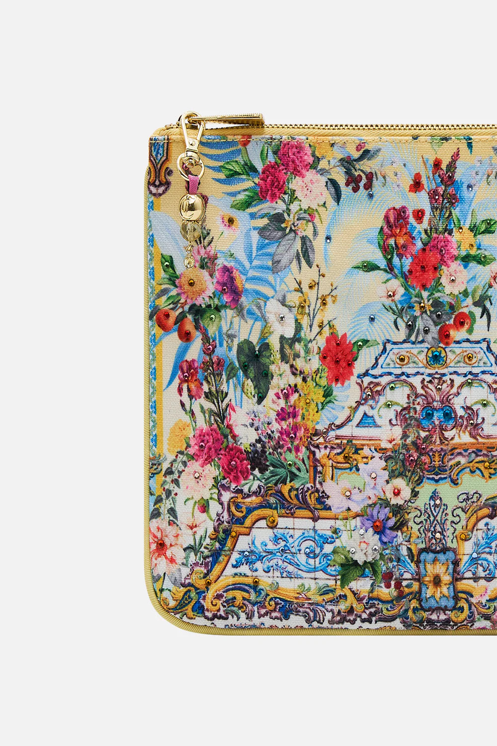 Camilla Flor Fantastica Small Canvas Clutch