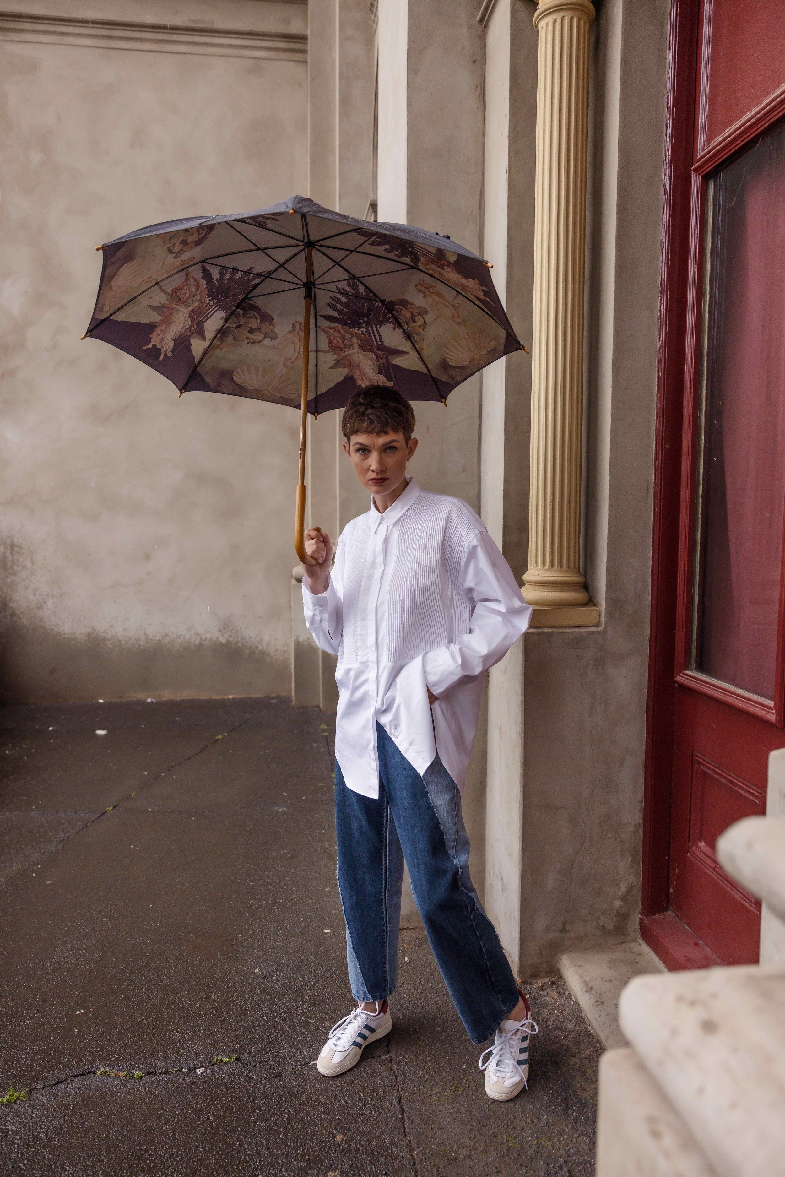 M.A. Dainty Bobby Pin Shirt - White