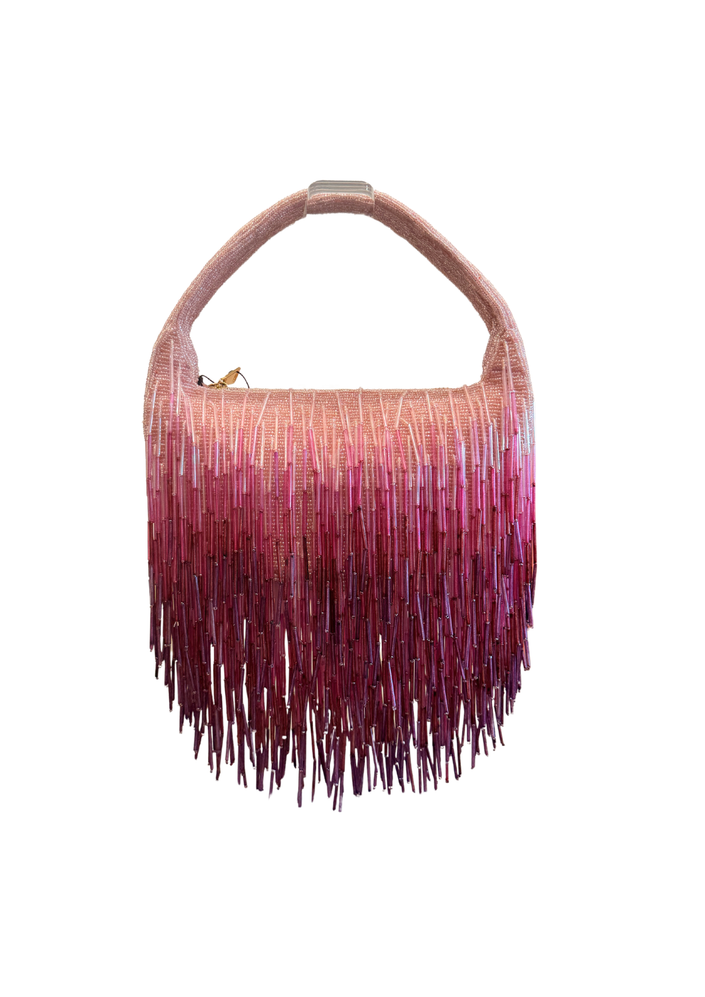 Acler Bordeaux Haze Drip Birch Bag