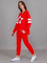 3rd Story Sunderland Star Heart Sweater - Cherry Red