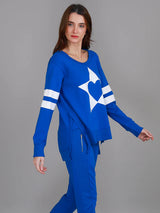 3rd Story Sunderland Star Heart Sweater - Sapphire Blue