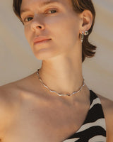 F+H Studios Wave Choker - Brass + Sterling Silver