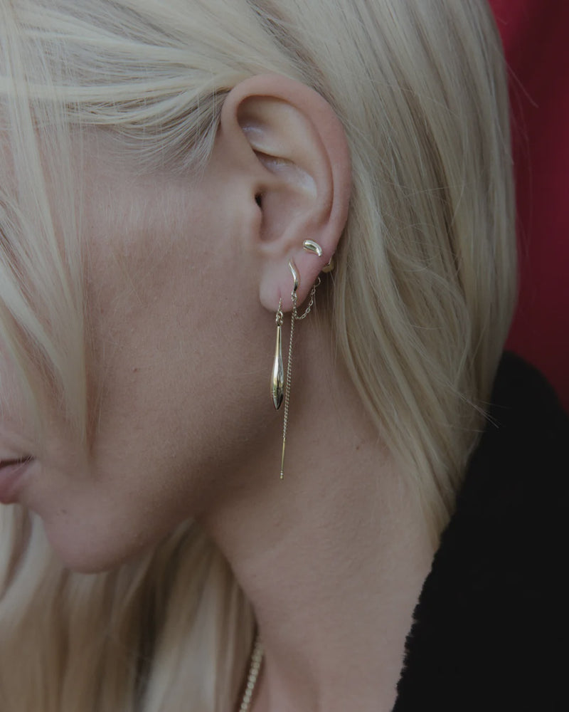 F+H Droplet Threads - Sterling Silver