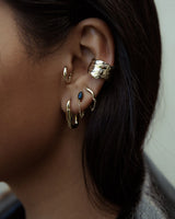 F+H Studios Wave Chain Studs - Sterling Silver