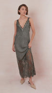 Charli Solange Slip Dress - Khaki