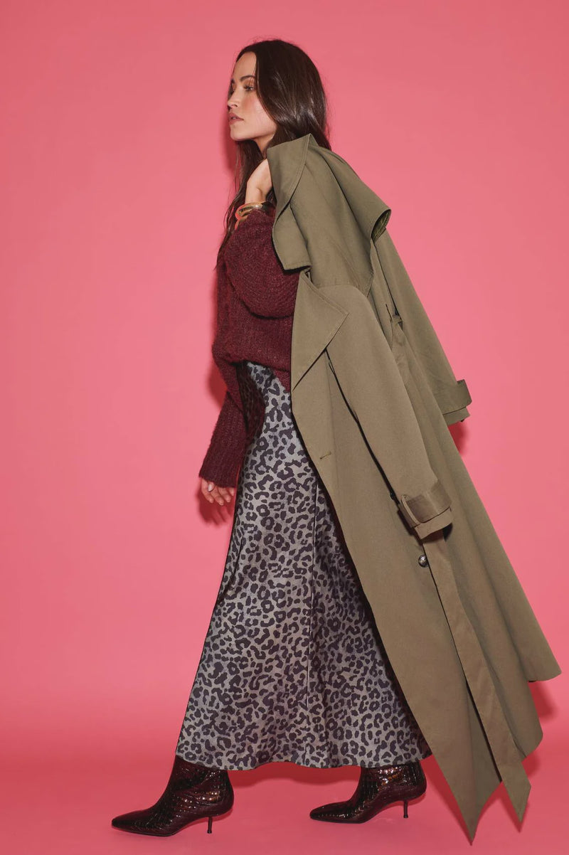 cartel & willow Sylvie Trench - Khaki