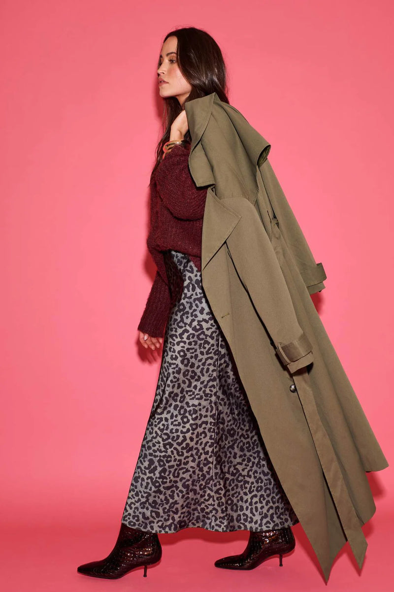cartel & willow Sylvie Trench - Khaki