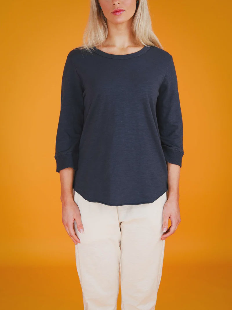 3rd Story Shannon 3/4 Sleeve Tee - Black