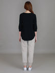 3rd Story Shannon 3/4 Sleeve Tee - Black