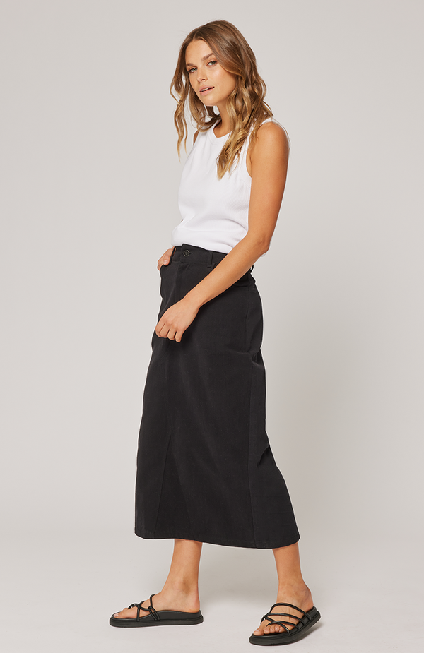 cartell & willow Abbie Skirt - Washed Black