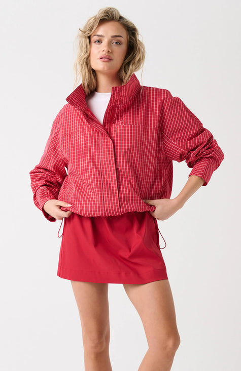 cartel & willow Beau Spray Jacket - Red Check