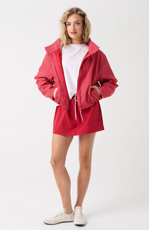cartel & willow Beau Spray Jacket - Red Check
