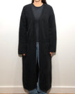 HONEY Long Pocket Cashmere Cardigan - Black