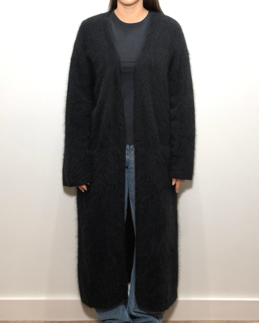 HONEY Long Pocket Cashmere Cardigan - Black