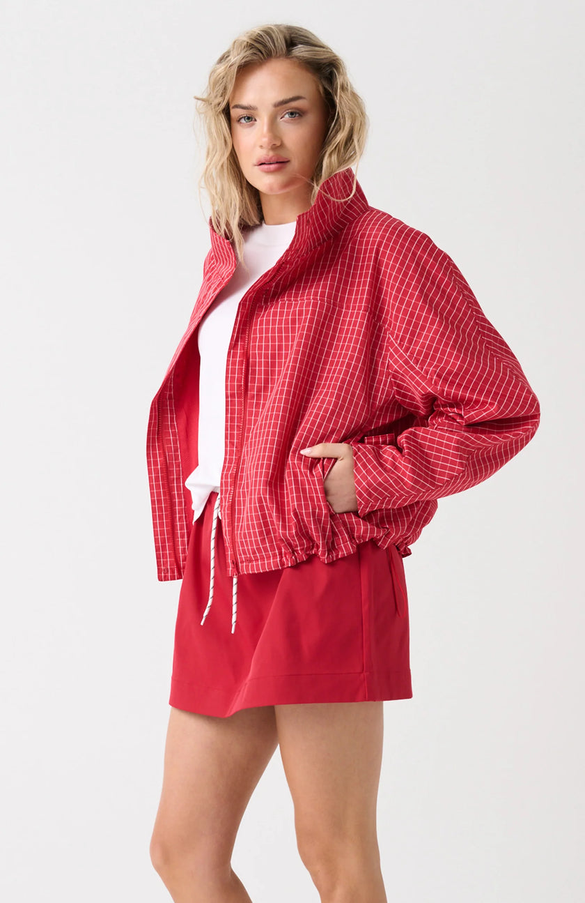 cartel & willow Beau Spray Jacket - Red Check