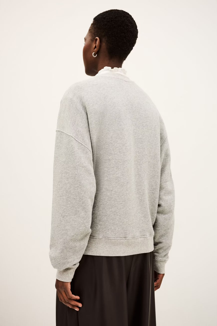 Ba&sh Benjamin Sweat Shirt - Grey & Maroon